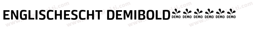 englischescht demibold字体转换